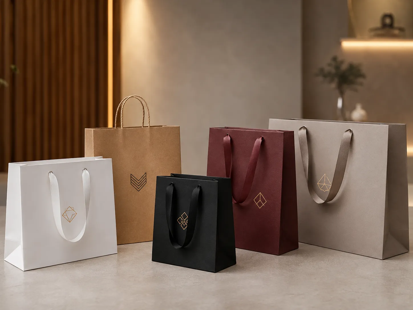 Sacolas de papel personalizadas da Verso Sacolas