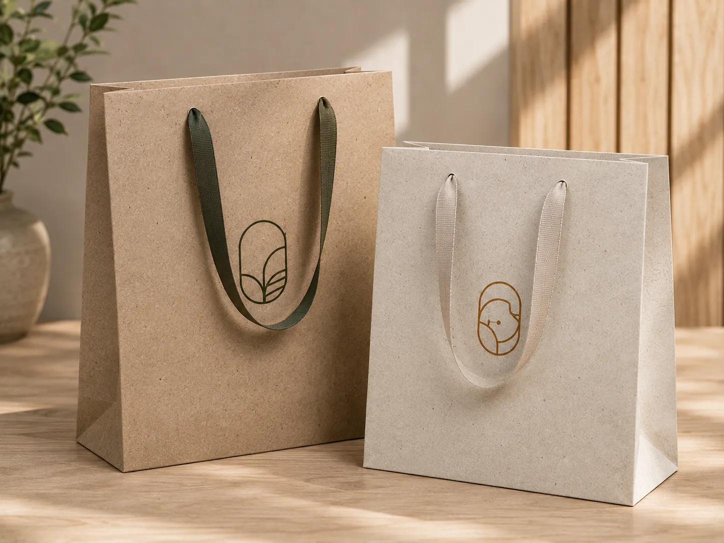 Sacolas de Papel Reciclado Personalizadas
