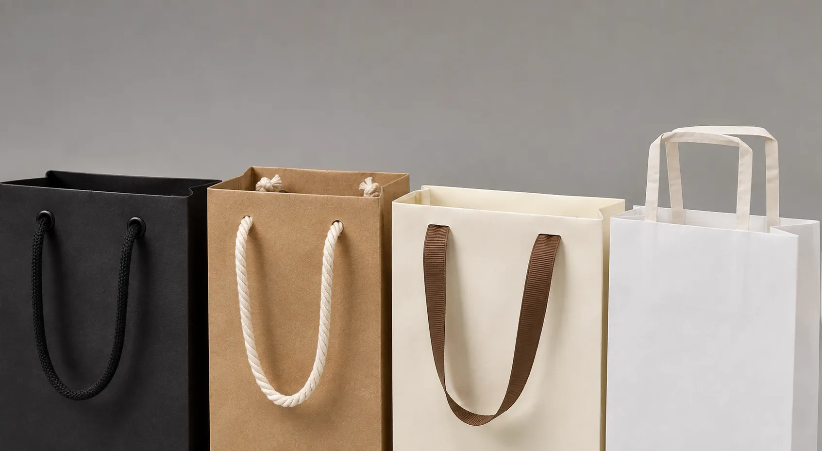 Tipos de Alças para Sacolas de Papel